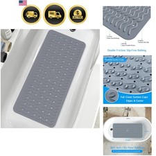 Non Slip Bathtub Mat  Shower Mat, 31x15'' Anti Slip Bath Mat for Tub, Soft T...
