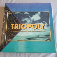 TRIOPOLY THREE-DIMENSIONAL Boardgame 3D Game Inaugural Edition MONOPOLY Complete