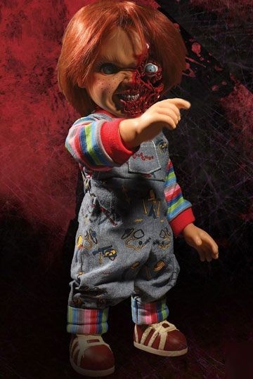 Chucky el muñeco diabólico 3 Cara de Pizza 38 cm Mezco