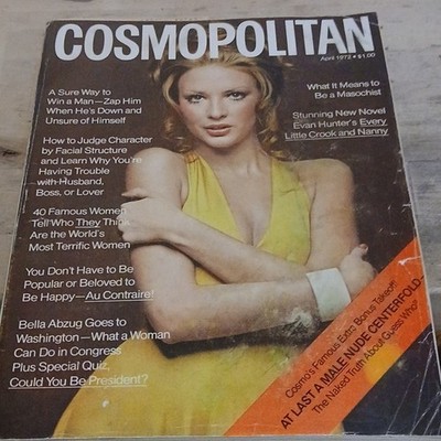 Cosmopolitan Magazine April 1972 Illustrated Women Lifestyle Issue