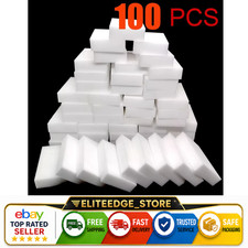 100 Pcs Sponge Eraser Bulk Pack Melamine Cleaning Foam 34 Thick Kitchen Bath 100 Pcs Sponge Eraser Bulk Pack Melamine Cleaning Foam 34 Thick Kitchen Bath