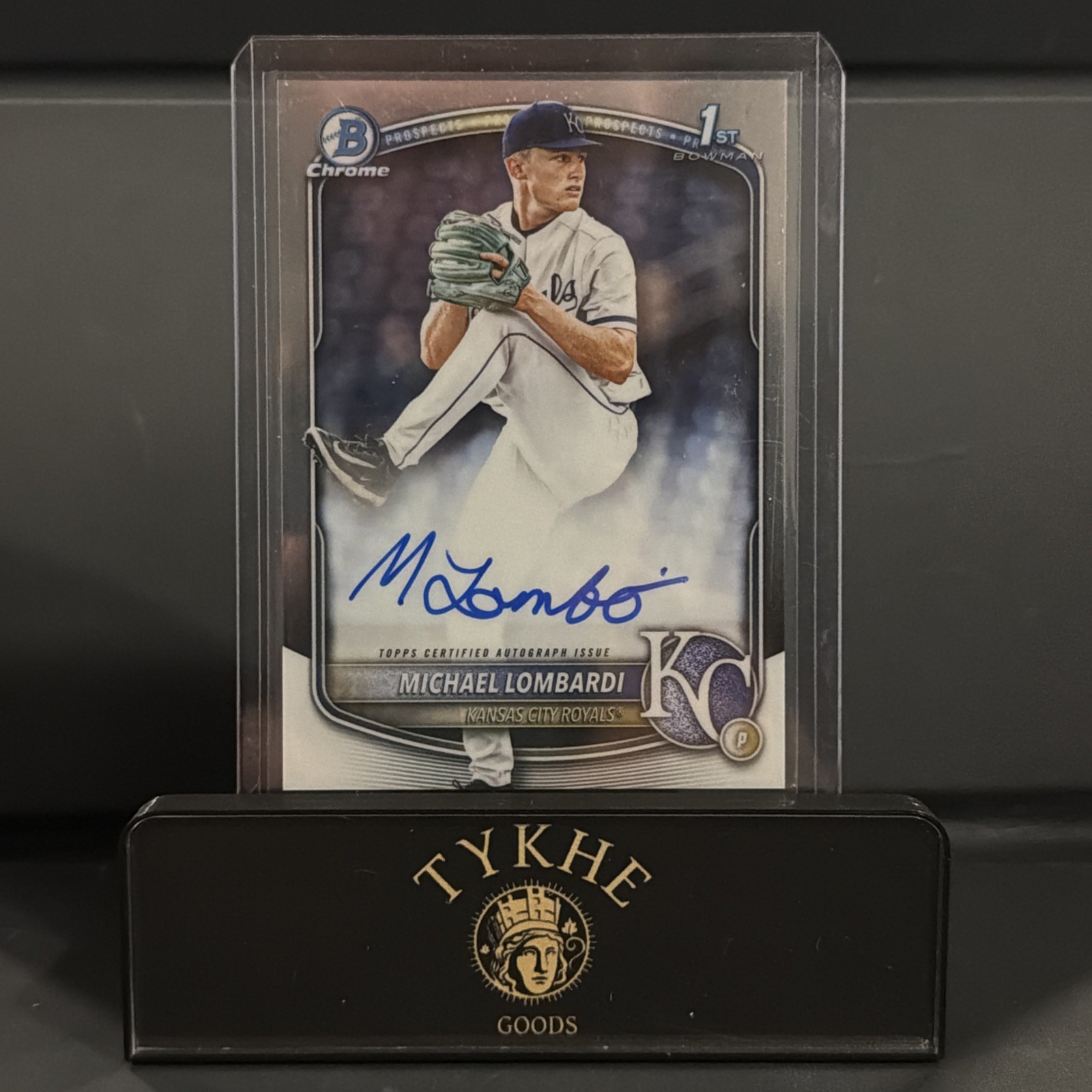 2025 Bowman Chrome Draft Autograph Michael Lombardi ROOKIE 1st AUTO KC ROYALS RC