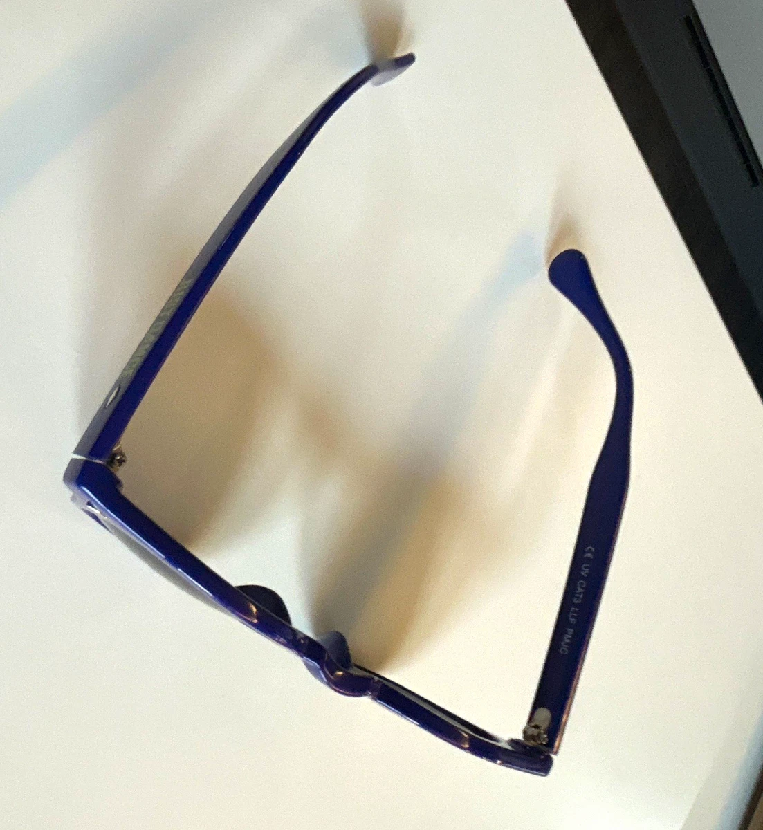 JUST DANCE Jungen Sonnenbrille rund blau, schwarze getönte Kunststoffgläser