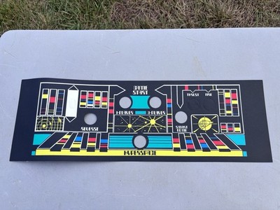 *NOS* 1980s *DEFENDER* Arcade Game Control Panel Overlay, CPO Screened Die Cut