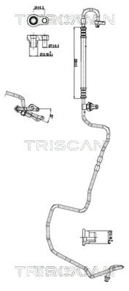 Triscan Hochdruck-/Niederdruckleitung Klimaanlage 9010 11007 FüR Mini R56 R57-image