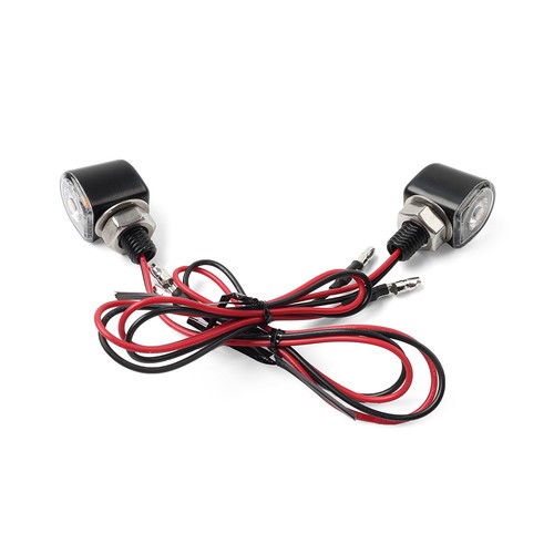 2X Mini Señales de Giro para Motocicleta Indicador Ámbar Luz Intermitente Lámpara Universal - Imagen 9 de 12