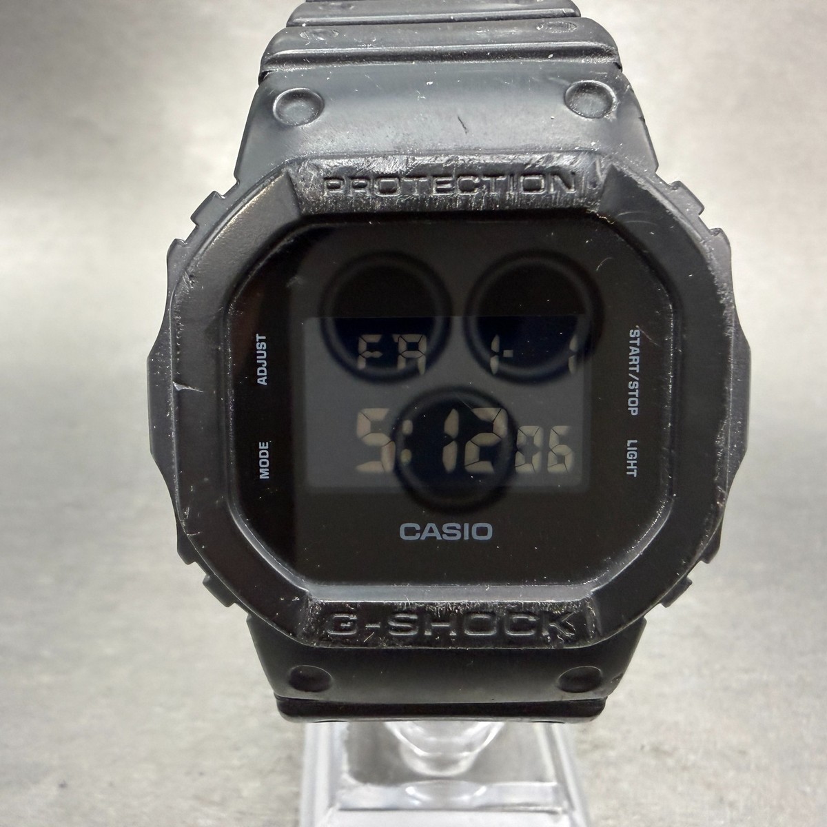 Casio G-Shock DW-5600BB Watch Men 43mm Digital Black Tone Octagon