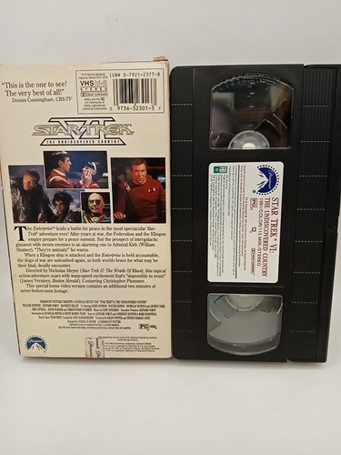 Star Trek VI: The Undiscovered Country (VHS, 1992) - Picture 2 of 2