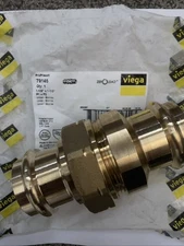 Viega Propress 79145 1-1/2 In Tube Size Press-Fit Bronze Union (BW)