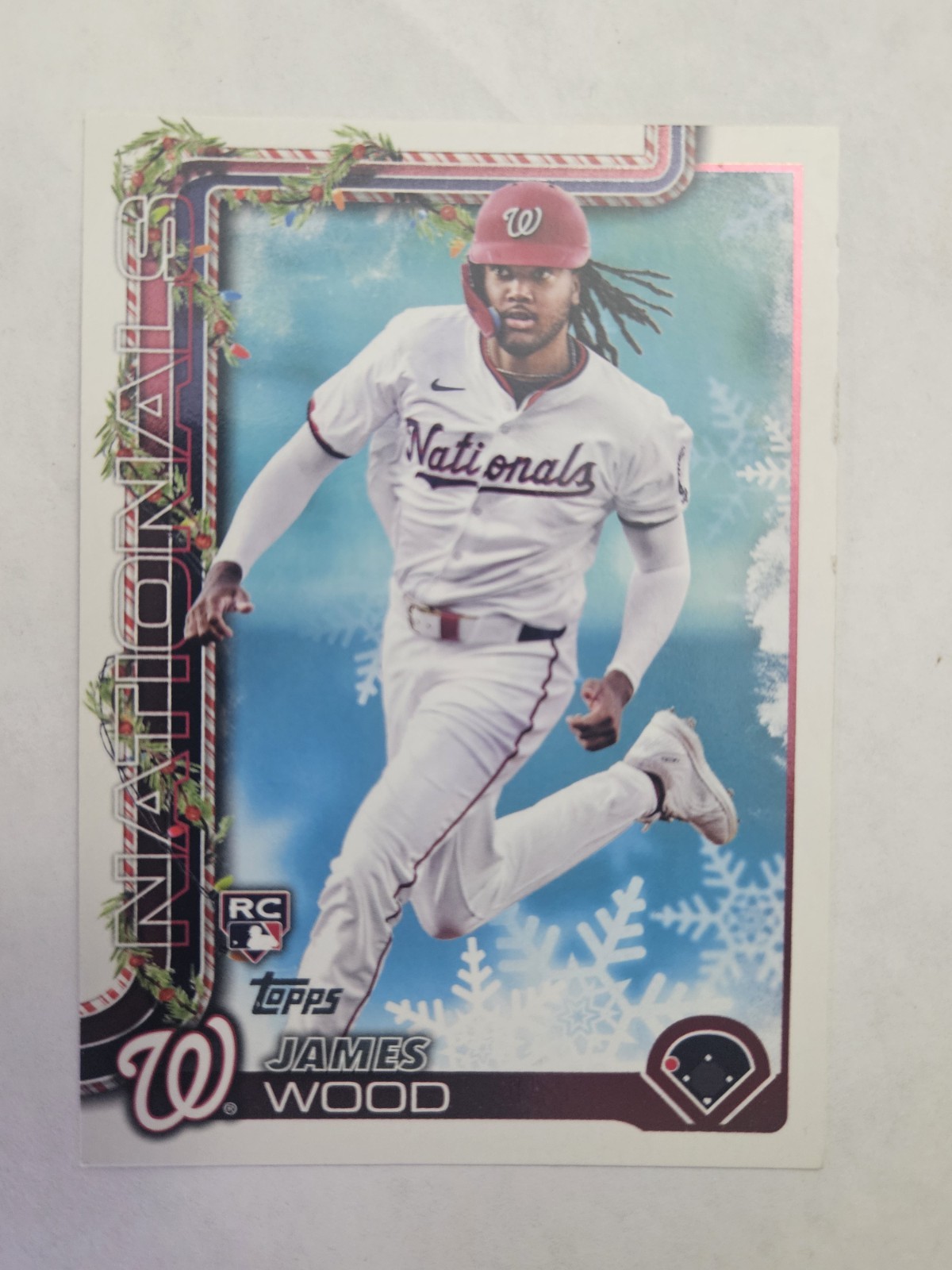 2025 Topps Holiday H94 - James Wood RC Cookie Back SP - Nationals