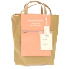 Acne Studios Baker Out M Tote Bag Handbag Shoulder Bag 2WAY Beige Pink/TK