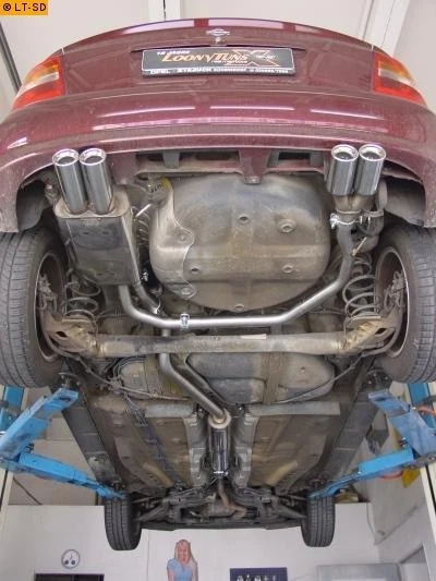 Fox Sportauspuff Re Li Je 2X80 Con Absorber Para Opel Astra G Fließheck Bj 98-04 - Imagen 3 de 4