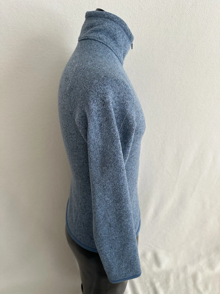 Suéter Patagonia Para Mujer Mediano Mejor Dulce Cremallera Completa Chaqueta Azul LEER* Foto 4 de 4
