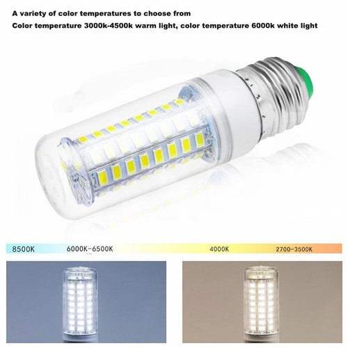 Lampadina LED mais E14 E27 B22 G9 GU10 5730 SMD lampada bianco caldo bianco freddo - Foto 2 di 6
