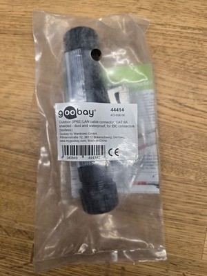 Goobay 44414 Outdoor CAT 6A Netzwerkkabel-Verbinder   NEU