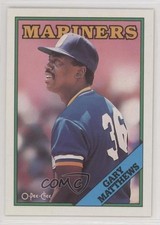 1988 O-Pee-Chee Blank Back Gary Matthews #156 jn1