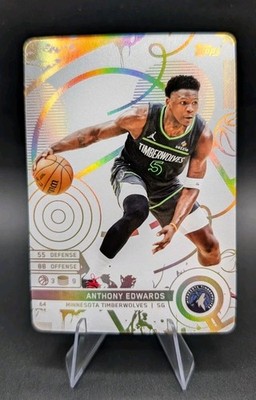 2025-26 Topps Match Attax - Anthony Edwards - White Foil #64 Timberwolves