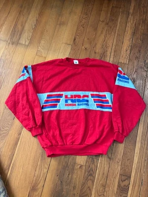 Vintage honda Racing 80s HRC Sweatshirt size L made in Italy - Photo 1/4