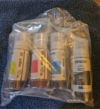 Epson 522 Ink Bottles 4 Pack for ET-2720 ET-2800 ET-2803 ET-4700 ET-4800
