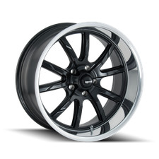 20x10 Ridler 650 Matte Blackpolished Lip Wheel 5x4.75 0mm