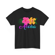 Aloha Flower Shirt, Hawaiian Aloha Lovers Summer Vacation Women Men Shirt