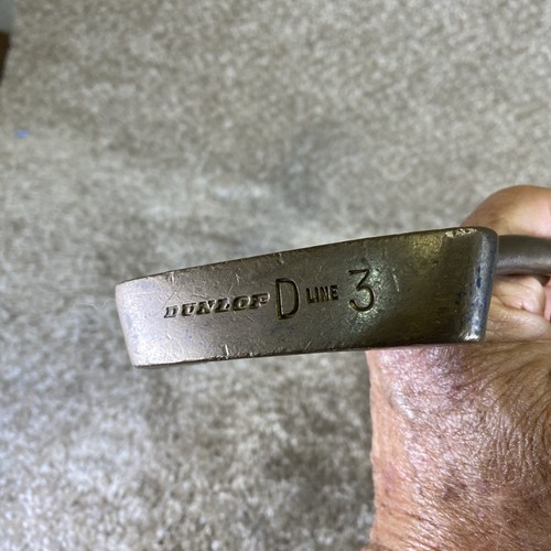 Dunlop Brass Putter D-Line 5 Heel Shafted 35” RH Taci-Mac Grip USA - Picture 3 of 11