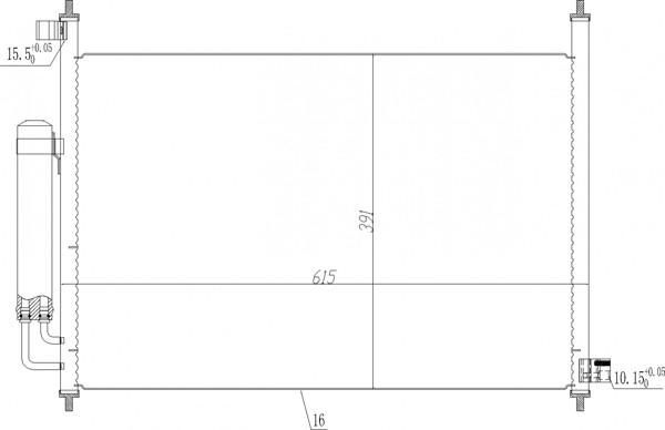 Hart Kondensator Klimaanlage Klimakondensator FüR Honda FR-V 2.2I-Ctdi-image