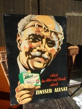 DDR reklamepappe ZINNSER ALLSAT Dragees signiert Blanck um 1955