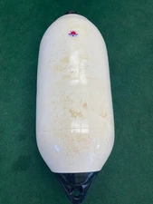 Polyform F-7  Boat Fender 15" x 41" - White  Black Ropeholds (#4 of 4)