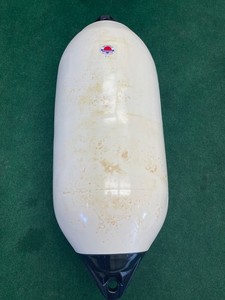 Polyform F-7  Boat Fender 15" x 41" - White  Black Ropeholds (#4 of 4)