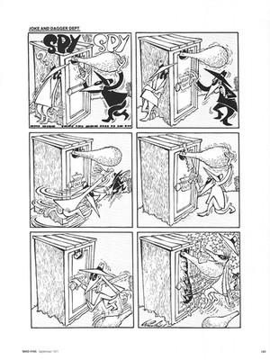 SPY VS. SPY COMIC STRIP Pin-Up 1st Appeared in 09/1971 MAD Magazine #145