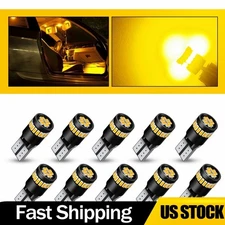 10/20X Amber Yellow 194 168 2825 T10 192 LED Side Marker Parking Lights Bulbs