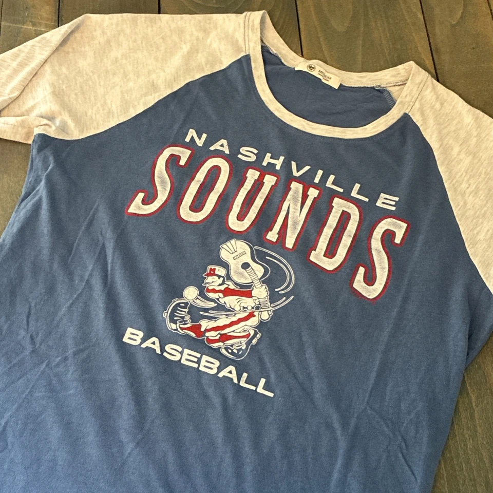 Camiseta raglán 47 marca MiLB Nashville Sounds Milwaukee Brewers para mujer M (B9) Foto 2 de 4