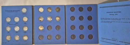 Canadian Quarter Collection No 3 1953 - Date, lot of 17 coins - 8081