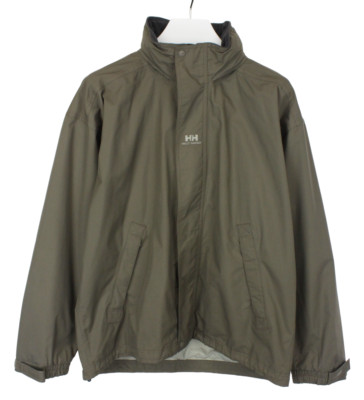 HELLY HANSEN Helly Tech Jacket Men's LARGE Full Zip Hidden Hood Lightweight