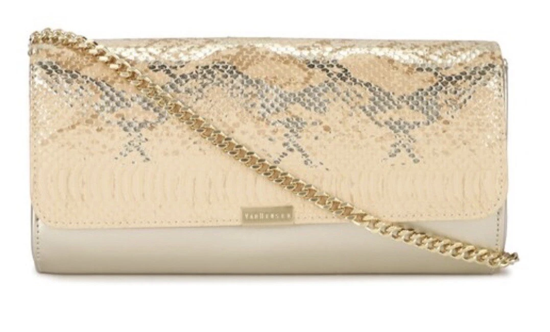 True Decadence beaded envelope clutch bag in gold | ASOS