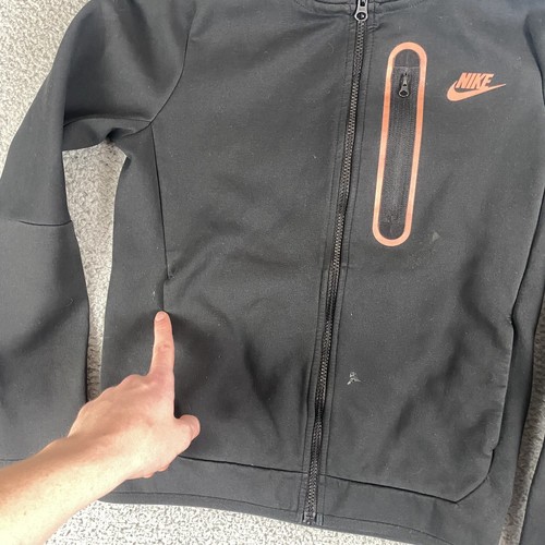 Nike Sportswear Tech Fleece Hoodie Girls Large Black Youth Full Zip Older Kids - Picture 7 of 13