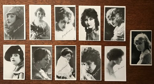 Foto incisione Kromo anni '10 di set stelle quadro, Douglas Fairbanks, Bessie Love - Foto 9 di 14