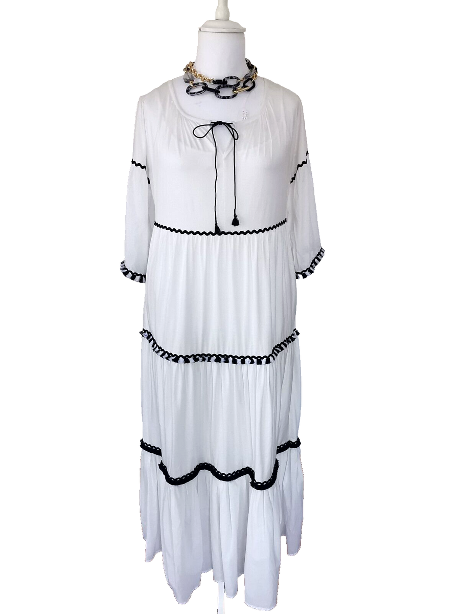Weekend MAX MARA🌟 Cotton poplin&Cotton Jersey Midi Dress size M