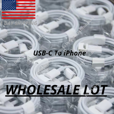 USB-C Charger 20W Fast Charging Cable For iPhone 14 13 12 11 Pro X XR iPad LOT