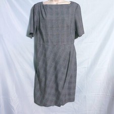 Banana Republic Gray Plaid Dress Size 10