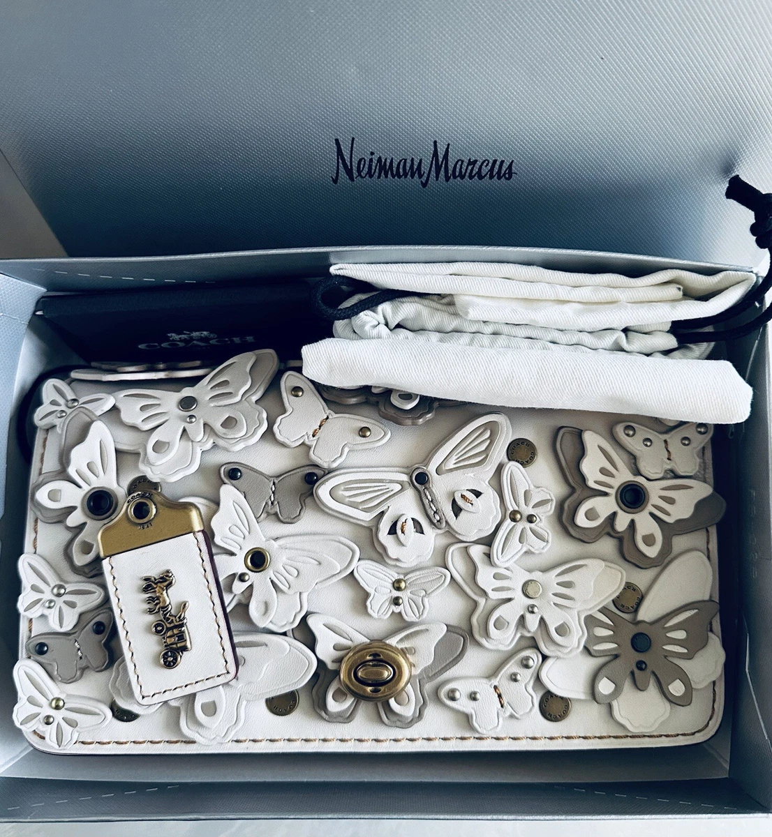Coach Butterfly Leather Exterior Small Bags & Handbags for Women