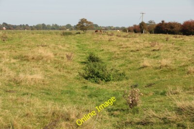 Photo 6x4 Theddlethorpe All Saints Probably an obsolete drain in a field  c2014
