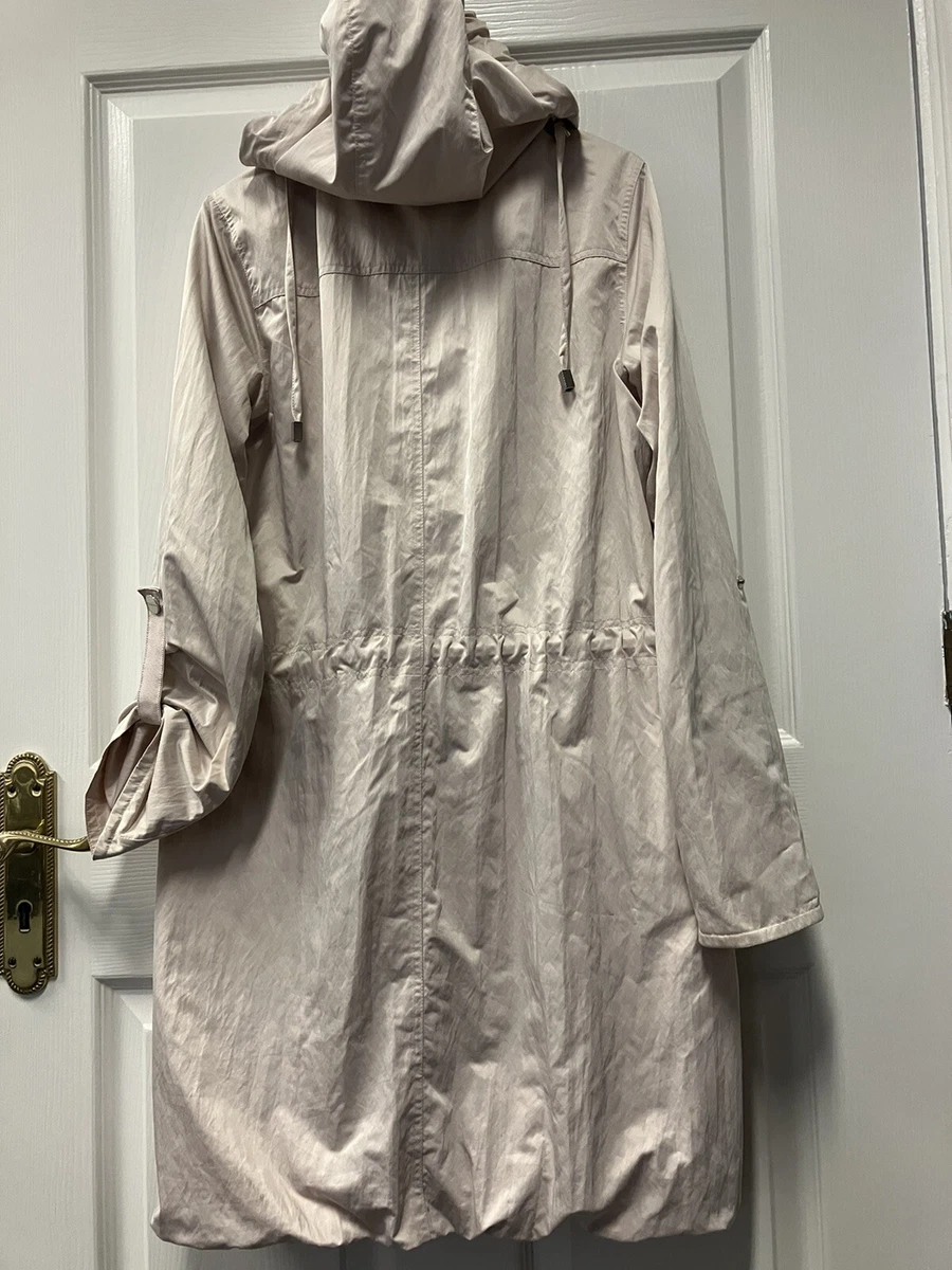 Mint Velvet pale very light pink lined parka raincoat size 8