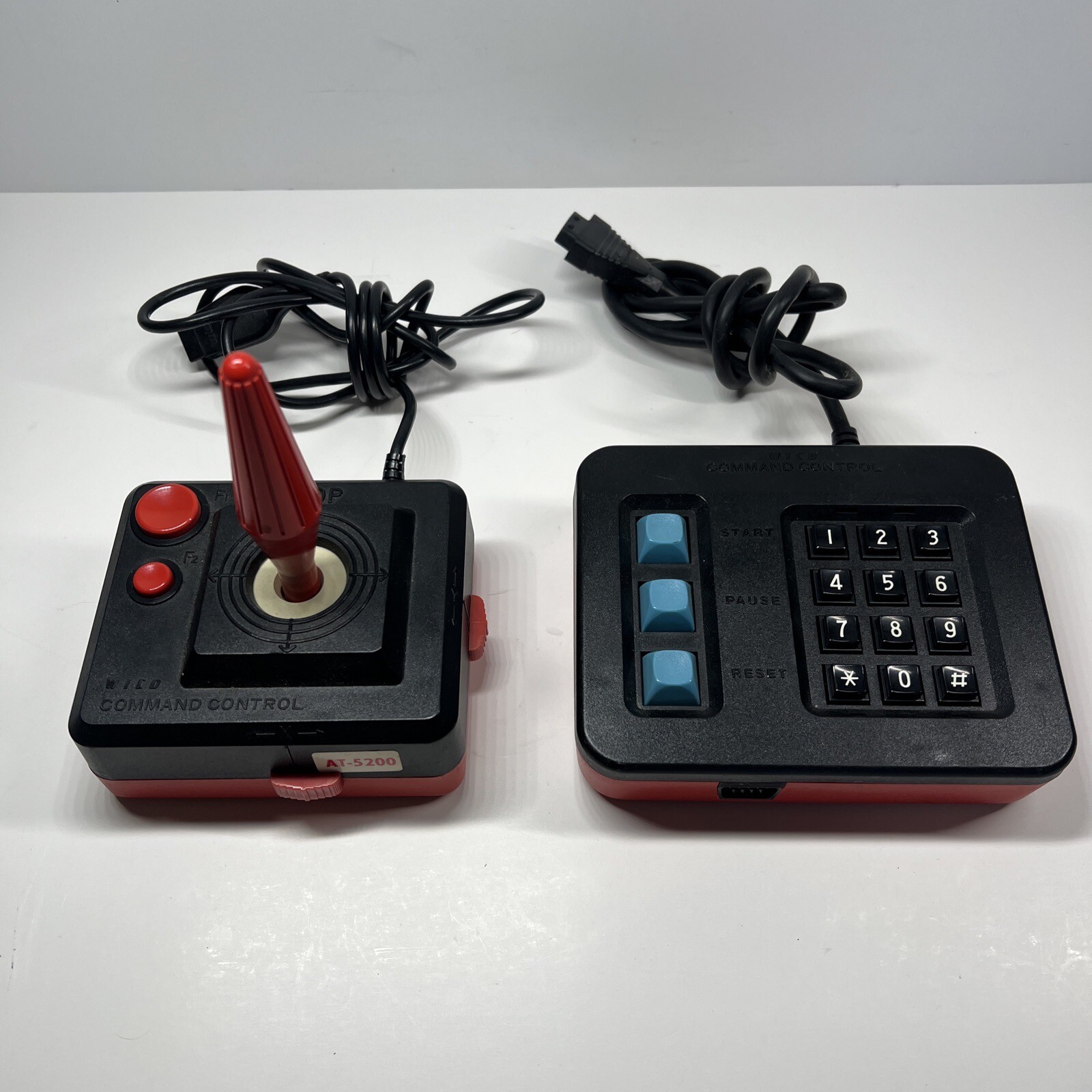 WICO COMMAND CONTROL KEYPAD & JOYSTICK CONTROLLER SET ATARI 5200
