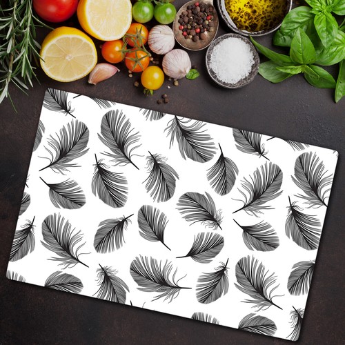Protection En Verre Trempé Pour Plaque à Induction 80x52 Cm - Motif Bouquet De Fleurs Vintage