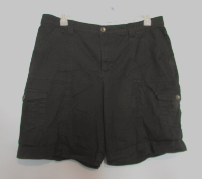 Womens Lee Comfort Waistband Black Shorts Size 18 Medium EUC!!!