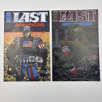 The Last American #1 And 2 Epic Comics 1990 Allan Grant John Wagner