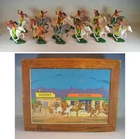 Cherilea 12 Piece Horsemen Indian Retail Original Box by Elastolin #072