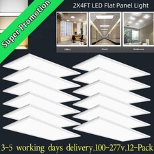 2x4 FT LED Flat Panel Light 75W,0-10V Dimmable Back Lit Commercial Ceiling Light